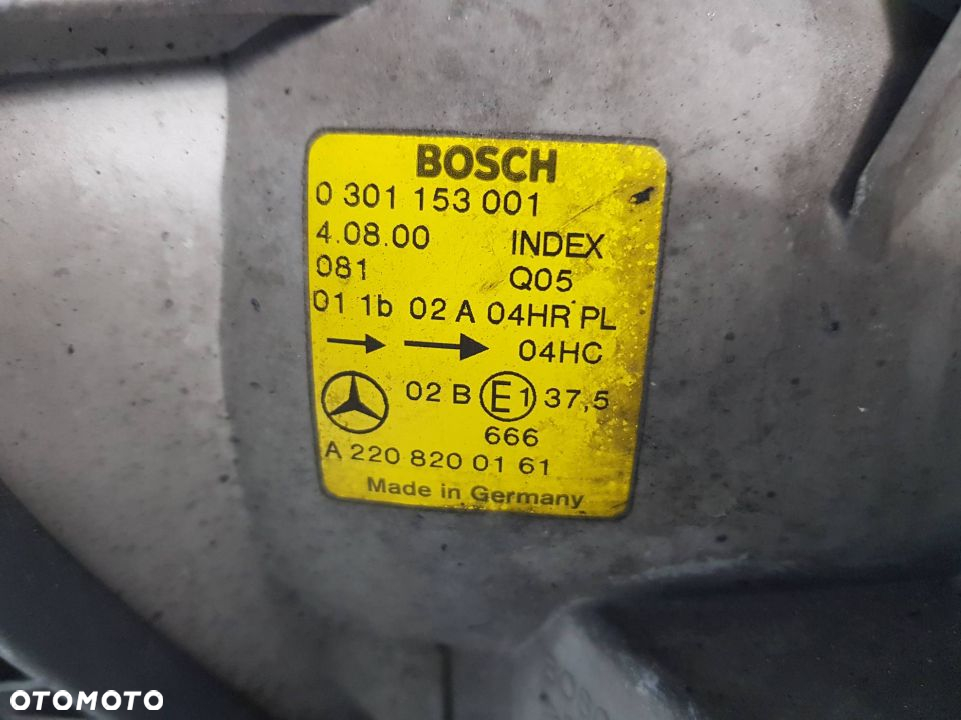 LAMPA LEWA PRZÓD A2208200161 MERCEDES W220 - 3