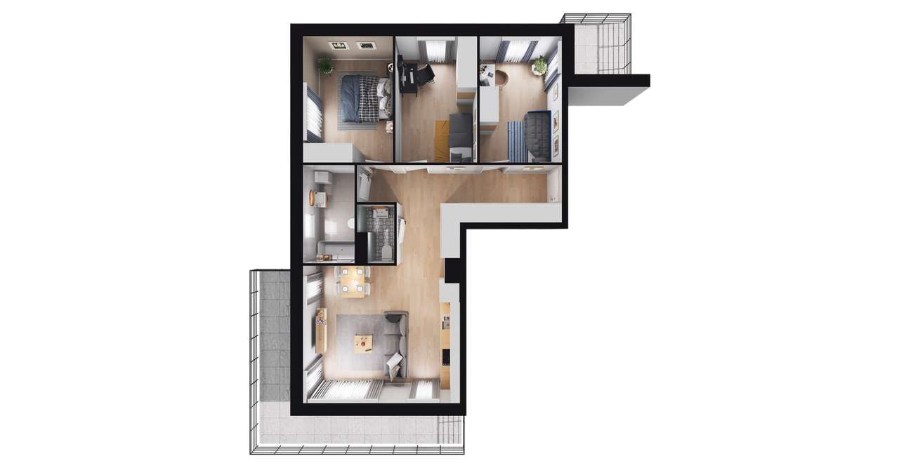 Kalaminta | mieszkanie 4-pok. | 9_ 3 - Pełny obrazek: 3/7