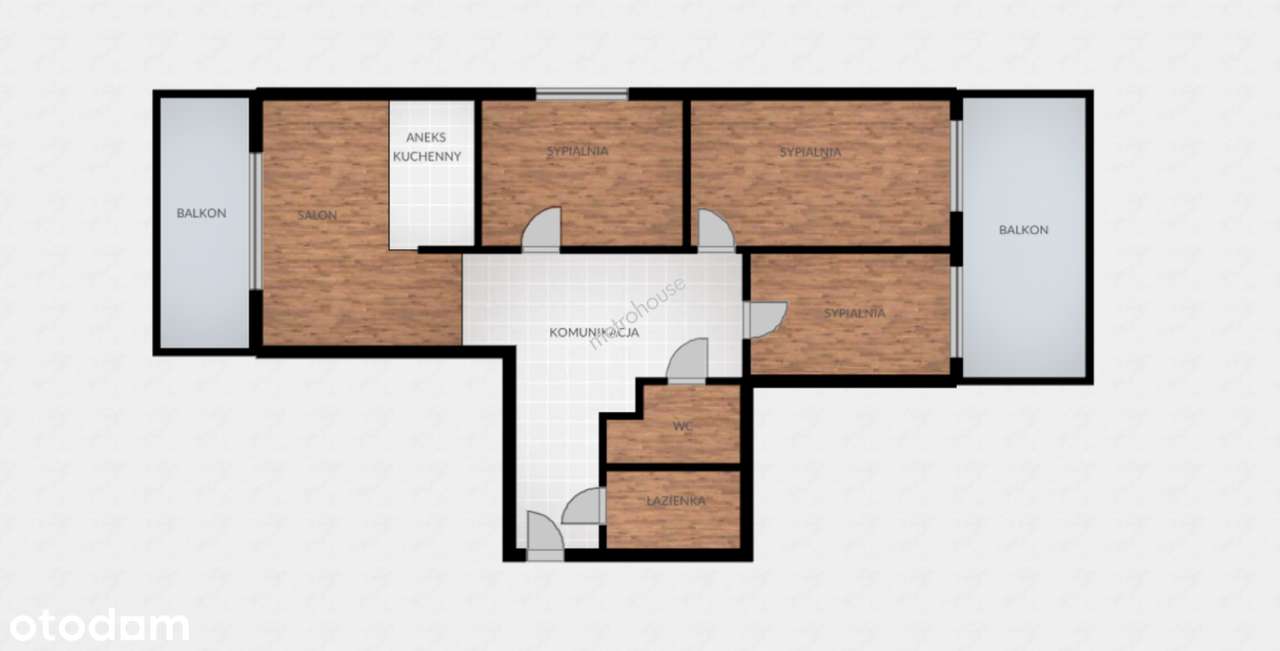 4-pokojowe mieszkanie 65,4 m² z 2 balkonami-13