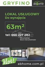 Gryfino: lokal 63 m2 w ciągu handlowo-usługowym