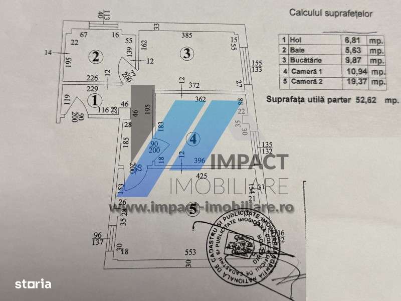 2 camere decomandate, bloc 2010, 53mp cu boxa 7,2mp,parter,Valea Rosie-7