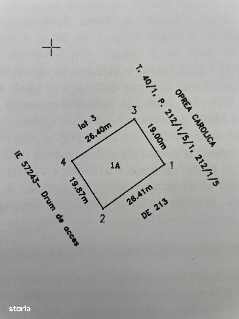 Teren în Clinceni - rate - 513mp - dubla deschidere