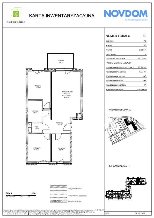 OSIEDLE NATURALNIE - OD RĘKI 77 m2 - PIĘTRO 1 - Pełny obrazek: 5/5
