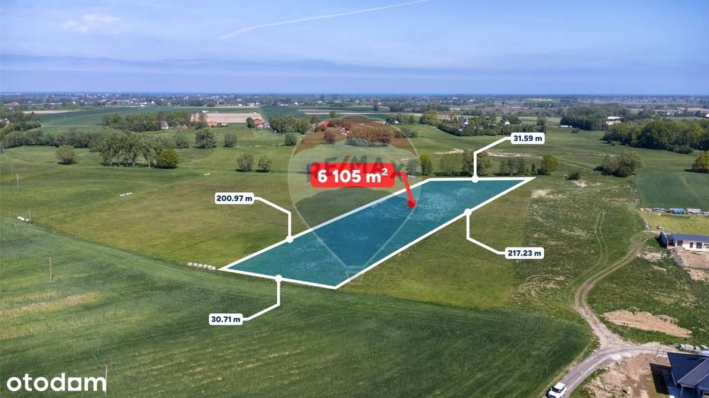 Działka rolna 6105 m², blisko morza – Będzino! - Pełny obrazek: 3/10