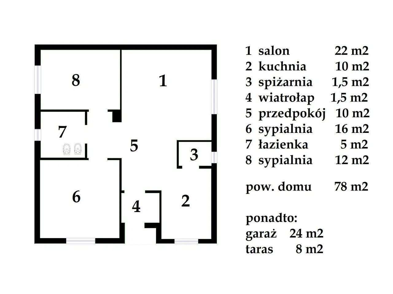 Dom, 78 m², Smolnica-12