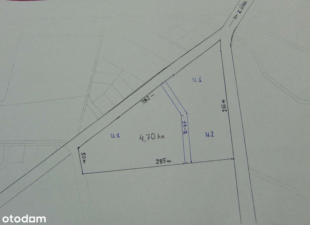 Działka usługowo-inwestycyj. 4,7 ha w Zielonej Górze (także s. paliw) - Pełny obrazek: 3/8