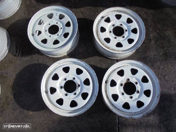 Jogo De Jantes 4030037G00 NISSAN PICK UP 2 KING CAB D21  1993 2.5D 4X4 75CV 2P PRETA 115 J16x6 6X114.3 100.8MM - 3