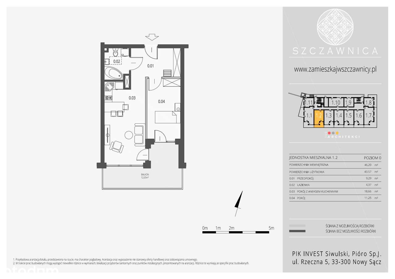 Szczawnica | apartament 2-pok. | 1_2 - Pełny obrazek: 2/7
