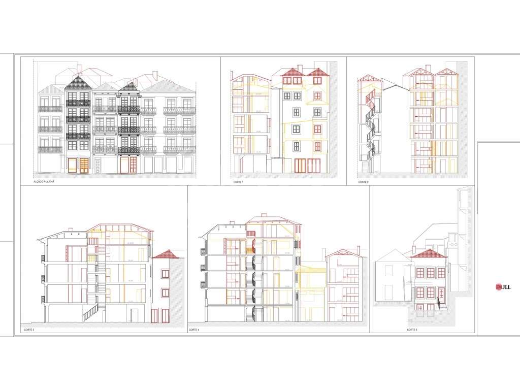 Prédios para reabilitar, na Rua Chã, baixa do Porto - Grande imagem: 2/12