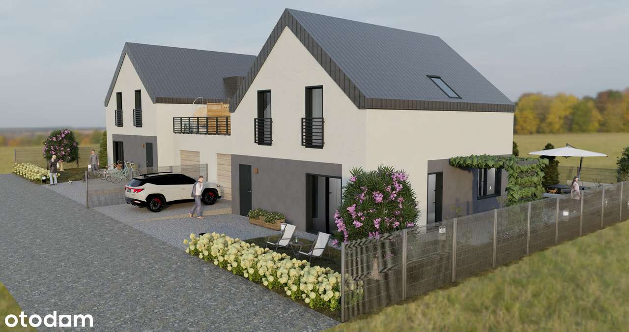 Nowoczesny dom w zabudowie bliźniaczej, 153m², Wiktorowice, Kraków - Pełny obrazek: 1/19