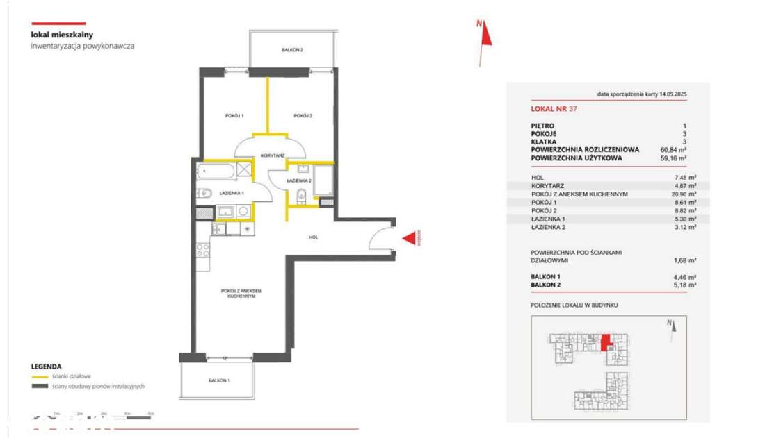 Funkcjonalne 3-pokojowe mieszkanie | zielona część Białołęki - Pełny obrazek: 4/4