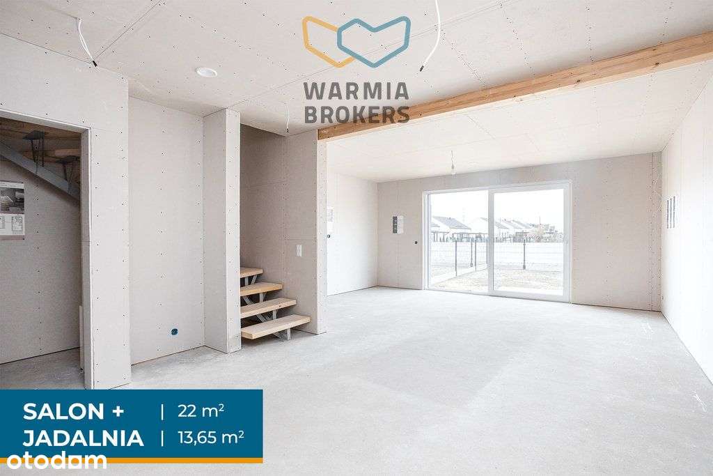 Energooszczędny dom zab. szeregowa w Bartągu-9