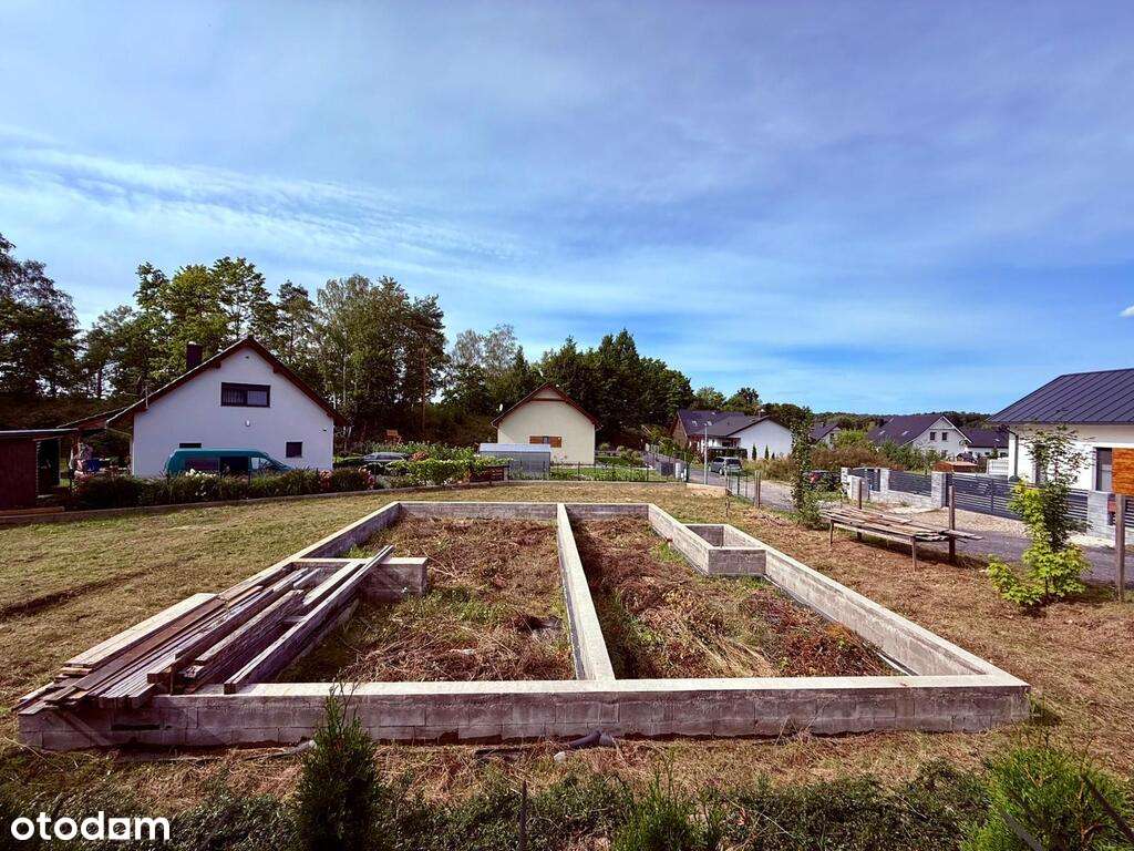 Działka w Lubniewicach z projektem, fundamenty - Pełny obrazek: 4/7