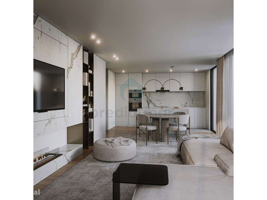 Fabuloso T1+1 no Edifício Douro Mar, Canidelo - Grande imagem: 2/23