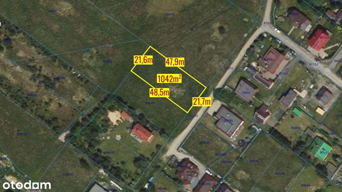 Działka budowlana Kalety-Drutarnia 1042m2 - Pełny obrazek: 2/20