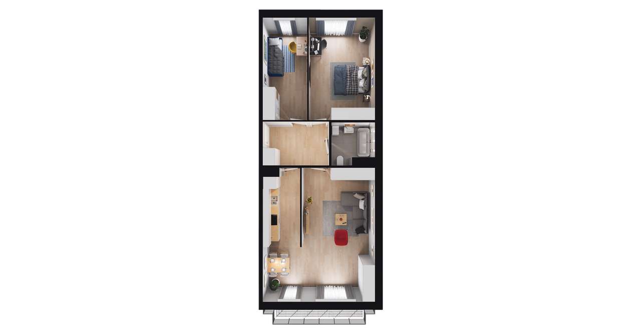 Diamentowe Tarasy | ustawne mieszkanie C/M08 - Pełny obrazek: 3/8