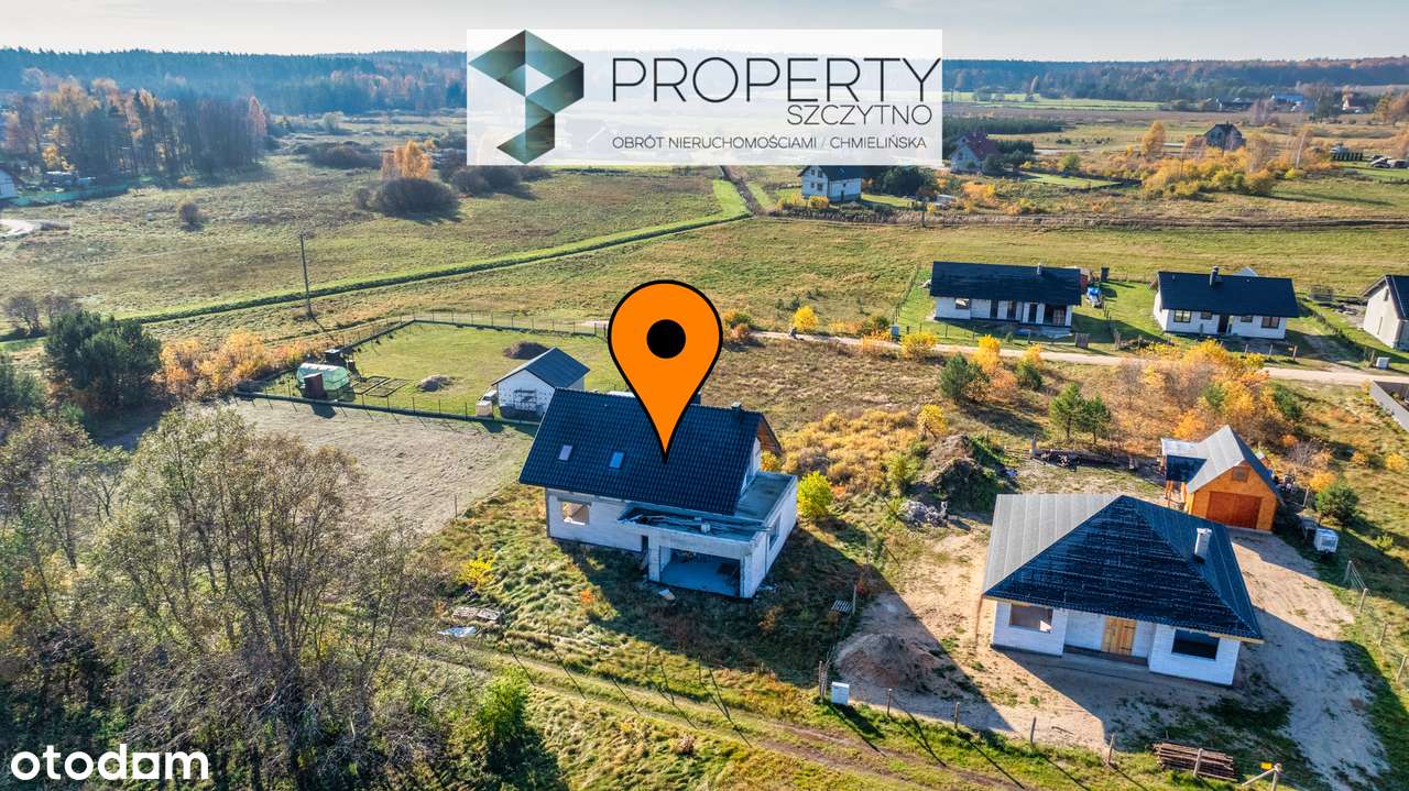 Nowoczesny dom w stanie surowym otwartym ,Nowe Gizewo-0