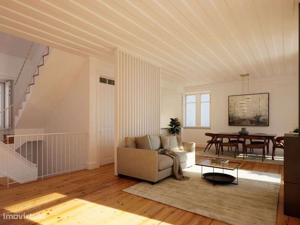 Apartamento T4 duplex renovado com vista sobre o mar no Estoril - Grande imagem: 5/31