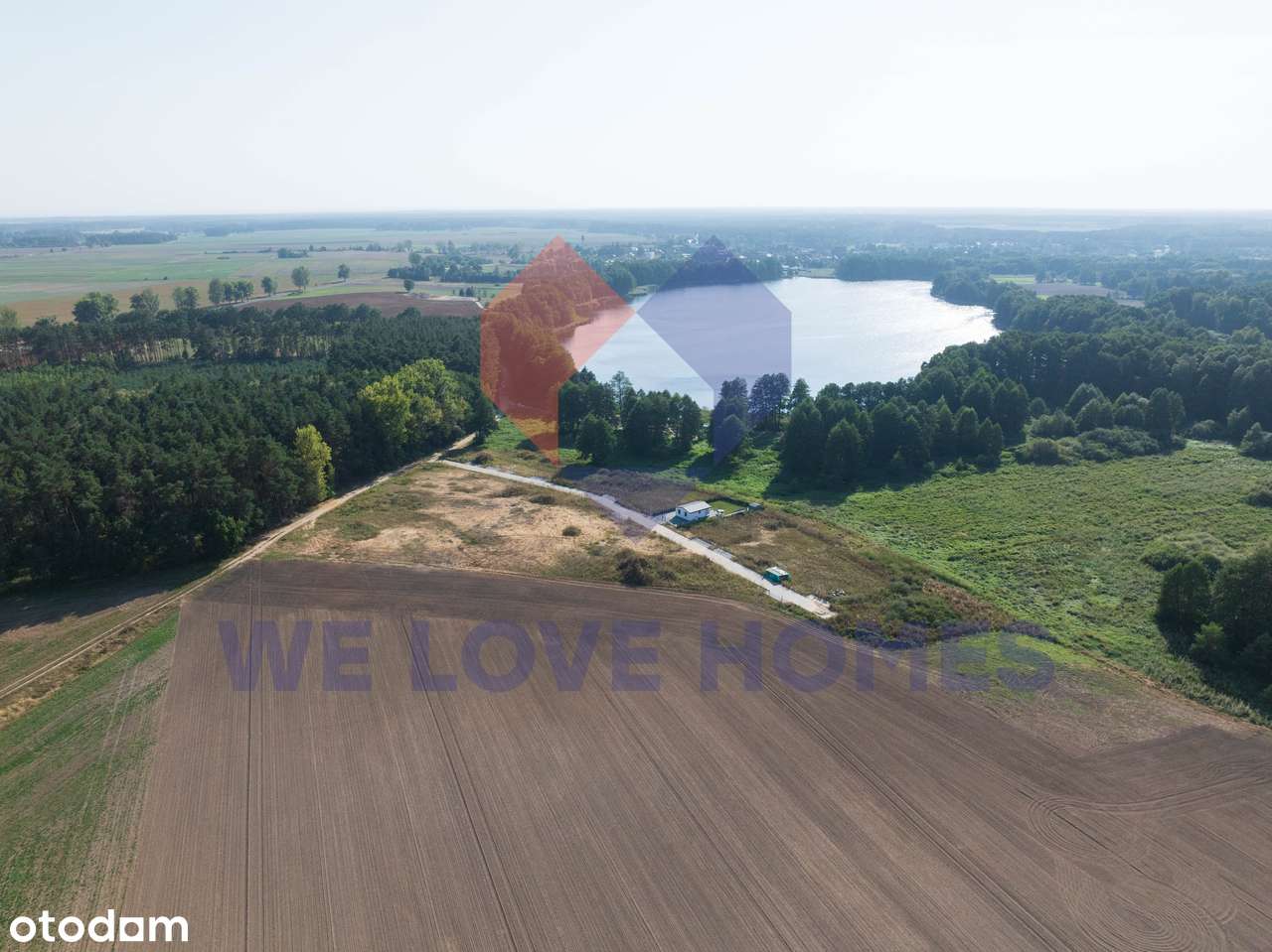 Działki rekreacyjne nad jeziorem Ołobockim.-5