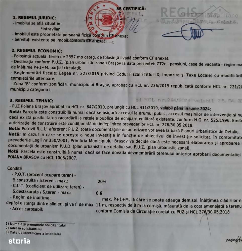 Teren intravilan zona Silver Mountain , Poiana Brasov-3