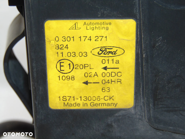 ORYGINAŁ xenon ksenon lampa przednia przód lewa 1S71-13006-CK Ford Mondeo 3 MK3 III 00-03r EUROPA - 11