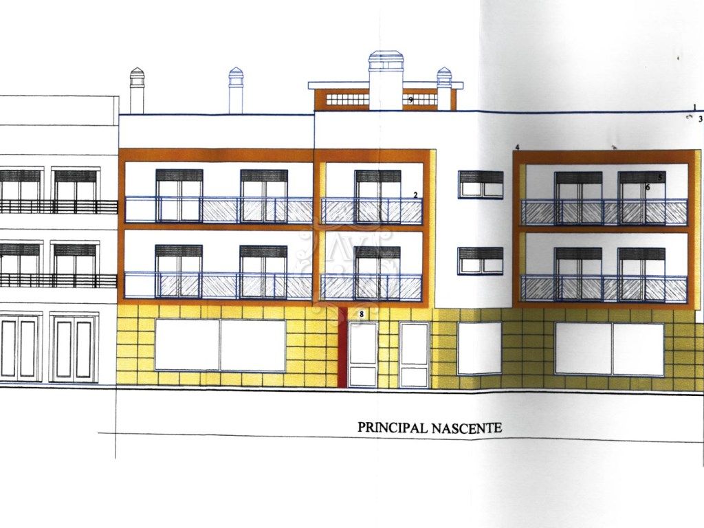 Terreno com Projecto para Prédio na Marinha Grande