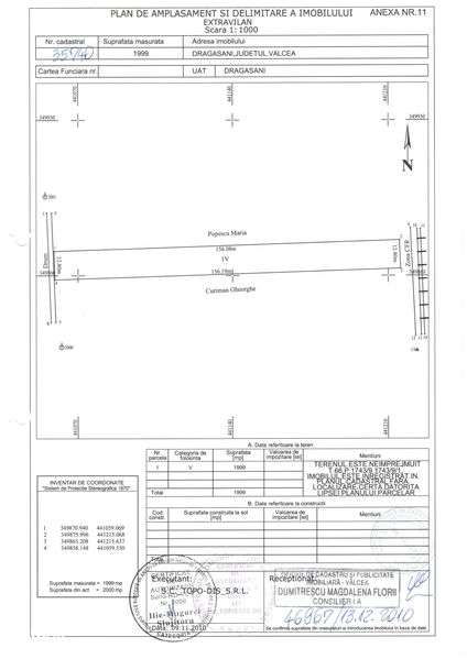 Teren intravilan 2000 mp Dragasani Valcea - Imagine principală: 4/5