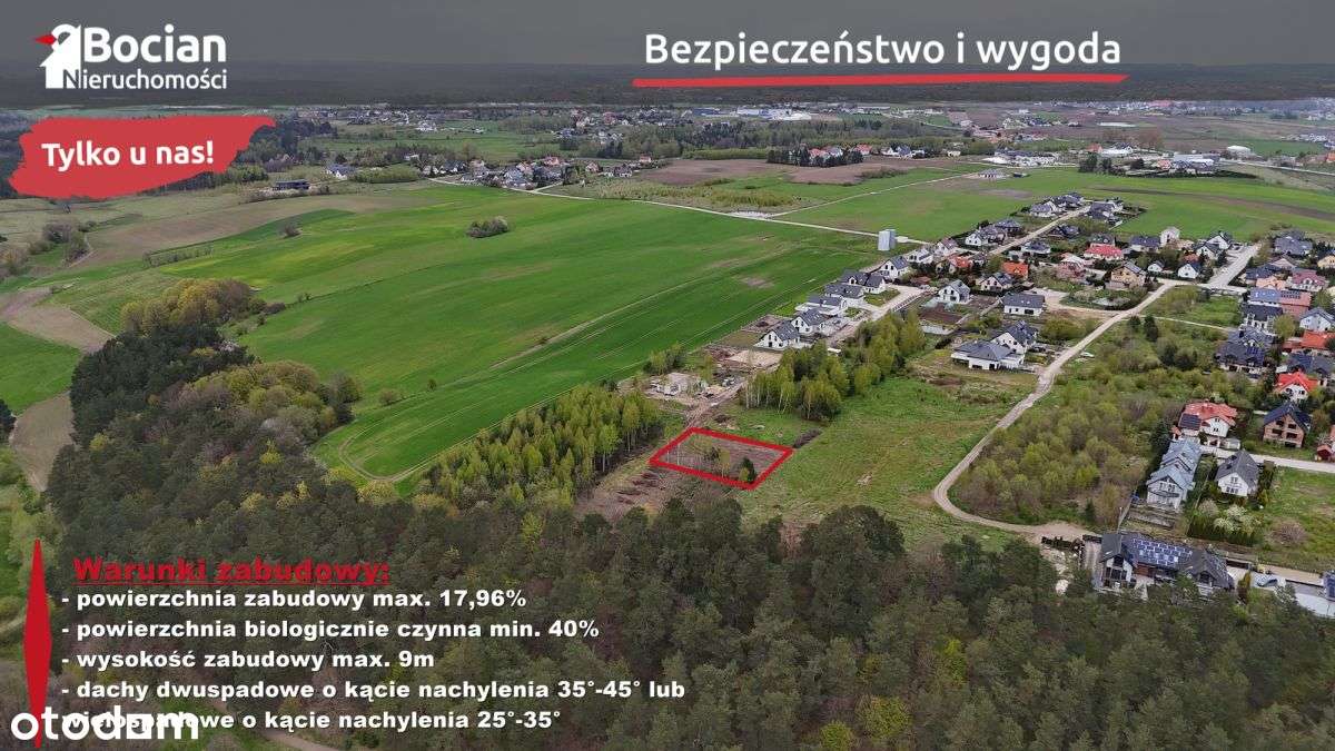 Płaska działka budowlana w centrum Żukowa!-4
