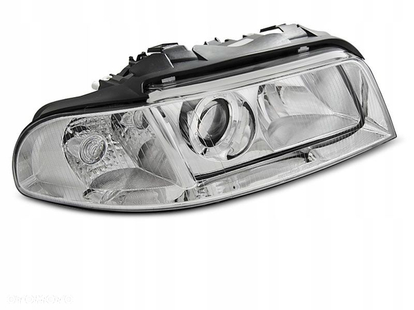 Reflektory Lampy kpl Soczewka Clear Chrom Tyc Audi a4 b5 8d Lift 1999-2001 - 2