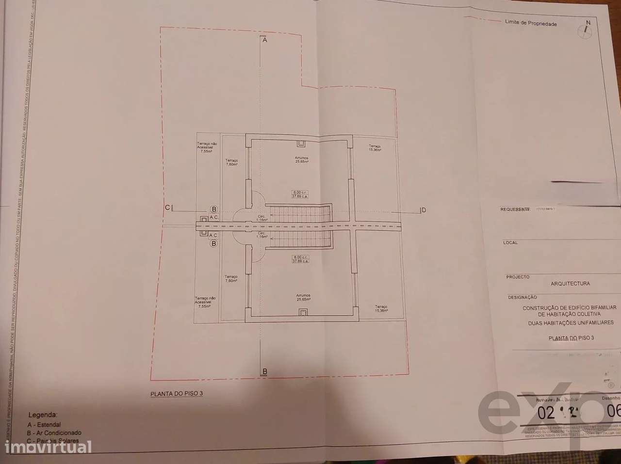 Lote Urbano com Projeto Aprovado para 2 Moradias Geminadas | Luz de Ta-22
