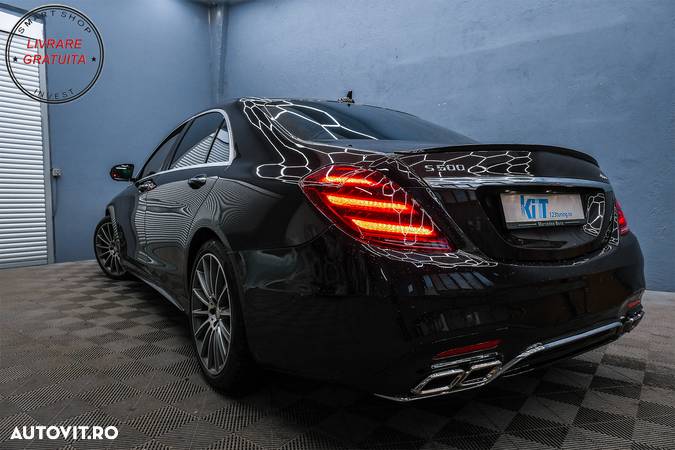 Stopuri Full LED MERCEDES S-Class W222 (2013-2017) Semnalizare Dinamica Facelift D- livrare gratuita - 20