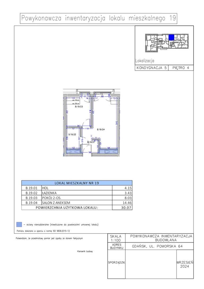 Gaja Park Apartament B.19 - 4,5 m wysokości - Pełny obrazek: 3/13