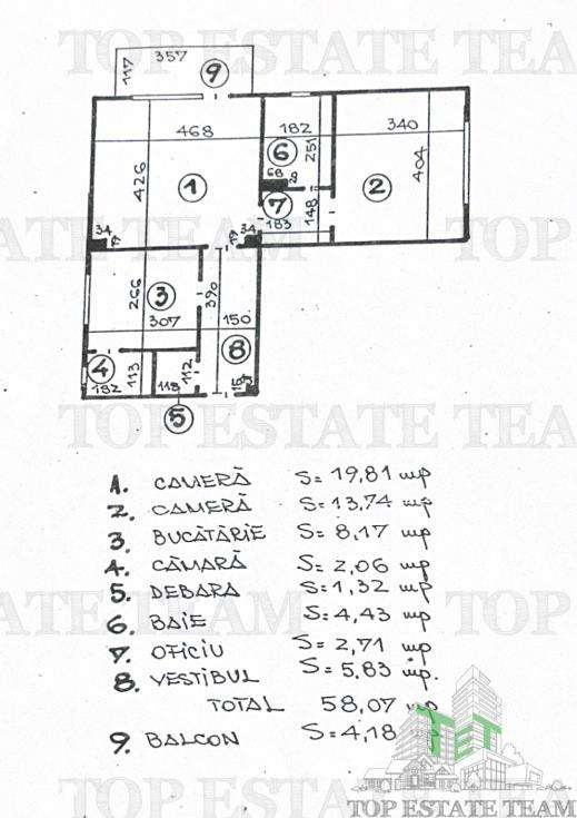 Apartament 2 camera cu spatiu generos