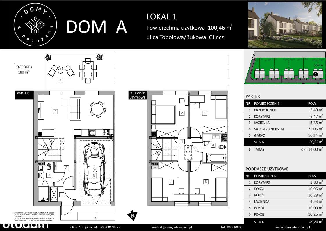 DOMY W BRZOZACH - GARAŻ, OGRÓD, 5 POKOI, ODBIÓR I KW. 2026-12