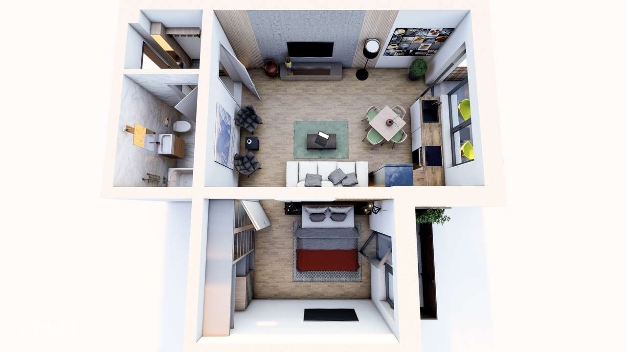 Apartament 46mp, 75 440€, parcare inclusa, Subcetate City2,Dezvoltator-10