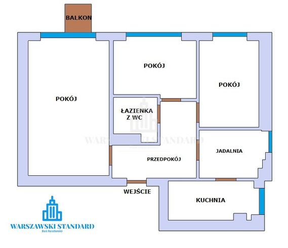 Stary Mokotów ul. Racławicka 57m2 ciche+widok