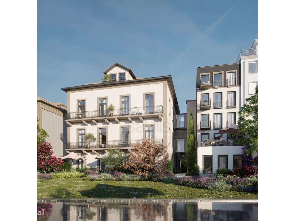 Apartamento T2 na Baixa do Porto com jardim privado e garagem - Grande imagem: 4/25