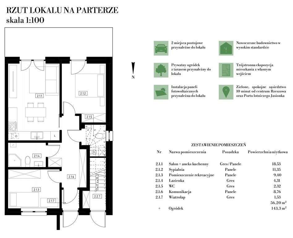 Mieszkanie w bliźniaku | narożny ogród aż 143 m2! - Pełny obrazek: 2/10