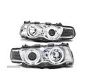 FARÓIS ANGEL EYES PARA BMW E38 98-01 CHROME CROMADO - 1