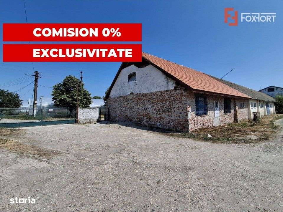 COMISION 0% Spatiu industrial de 695 mp si teren de 1821 mp - Giulvaz - Imagine principală: 2/19