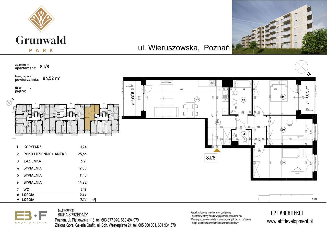 Grunwald Park | mieszkanie 4-pok. | 8J_8 - Pełny obrazek: 2/7