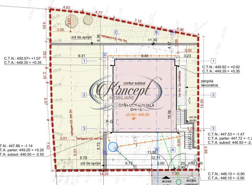 Teren autorizat cu proiect premium pentru casa individuala in Tauti - Imagine principală: 5/8