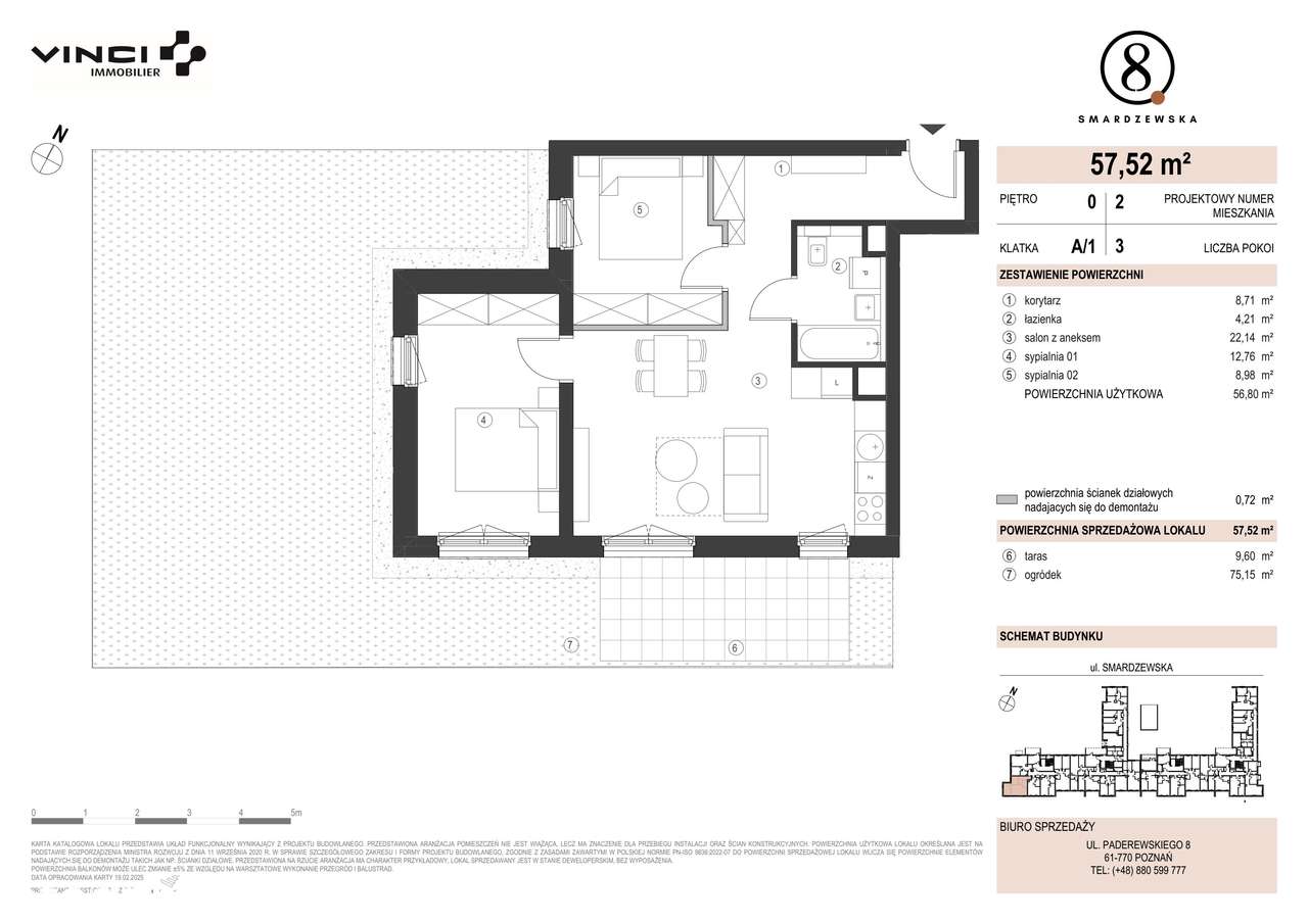Smardzewska 8 | mieszkanie 3-pok. | A/1/0.2 - Pełny obrazek: 2/6