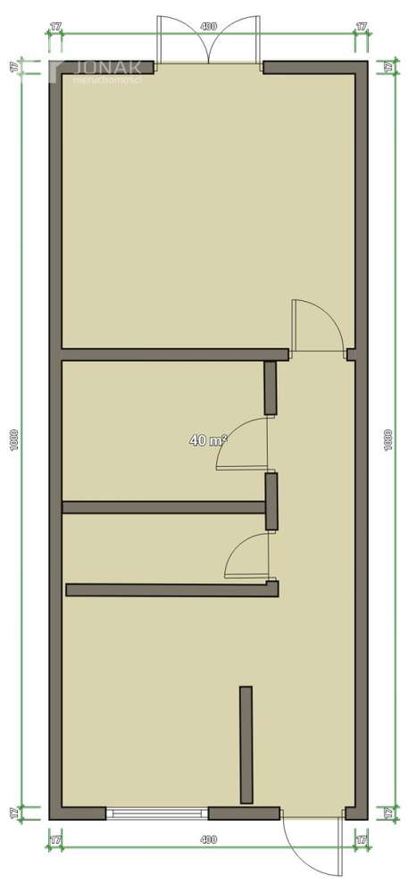 Parter z ogródkiem 2 pokoje 40,5 m² bezczynszowe!!-5