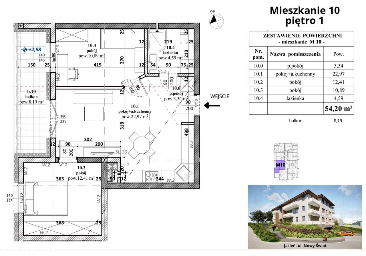 Brzesko - Jasień, ul. Nowy Świat - nowe mieszkania - Pełny obrazek: 4/4