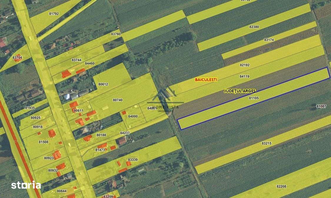 Teren intravilan 5.699 mp – Băiculești, jud. Argeș - Imagine principală: 1/2