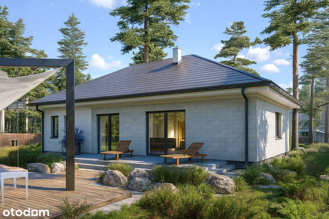 Nowoczesny dom  wolnostojący z 4 pokojami w Osieku-1