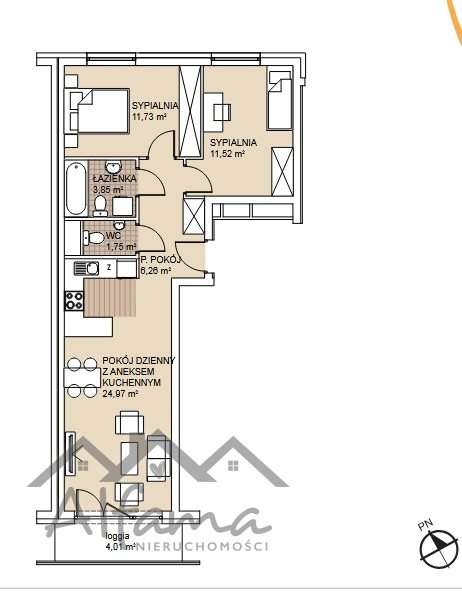 Dwustronne|Duży Balkon|Łaz,WC|M.P w cenie|Rabat - Pełny obrazek: 4/6