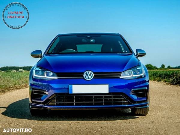 Bara fata cu Grila Centrala Crom compatibila cu VW Golf 7.5 (2017-2020) GTI R Desi- livrare gratuita - 11