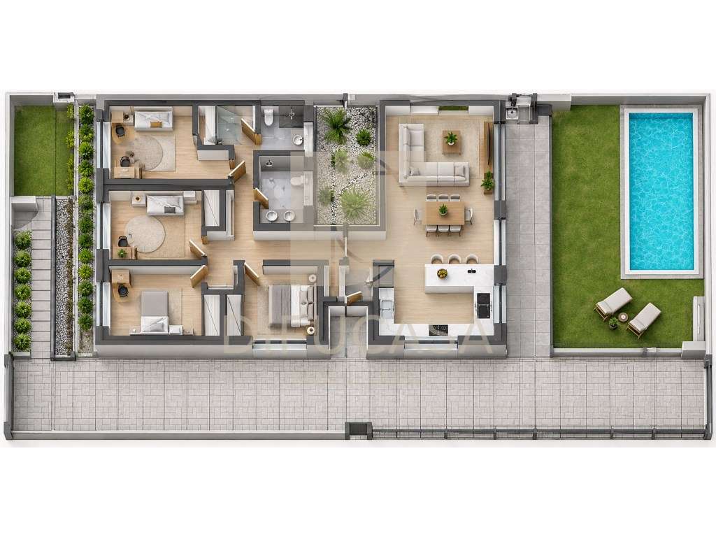 R369 Moradia T4 + Piscina no centro Fernão Ferro-5